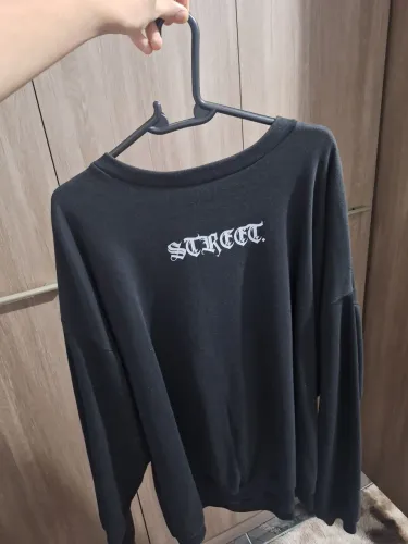 Moletom oversized preto