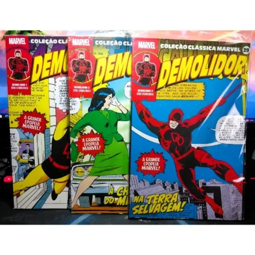 Coleção Clássica Marvel - Demolidor Vol. 1, 2 e 3