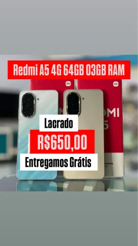 Redmi A5 4G 64/03-Novo Entregue Grátis Garantia 