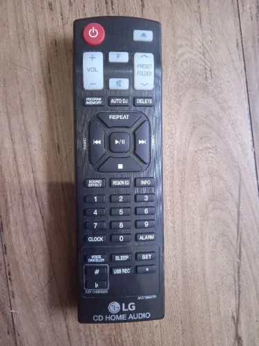Controle remoto original som LG funcionando
