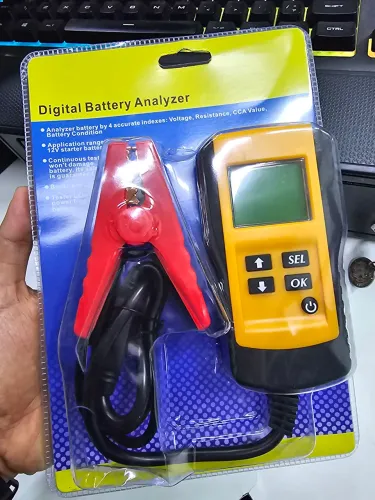 Medidor de CCA Bateria 12v Amarelo Digital