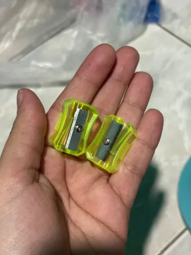 kit 2 apontadores amarelo