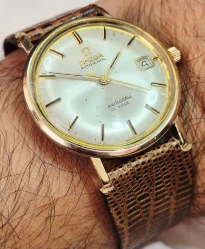 Relogio Omega Seamaster De Ville automático cal. 565 ouro vintage anos 60