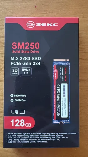 HD SSD NVMe M.2 2289 PCIe Gen 3x4 SM250 128Gb