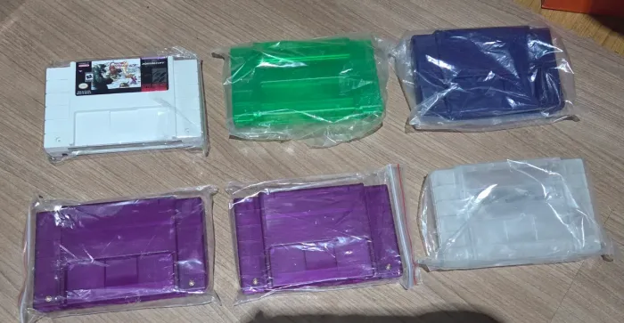 Lote shell carcaça cartucho cartridge snes super Nintendo 