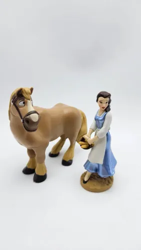 Miniaturas Bela e Philippe (Disney Store)