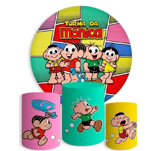 Painel turma da Mônica 