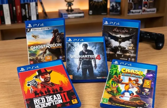 Kit 5 jogos de Playstation 4