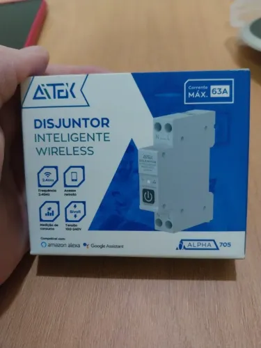 Interruptor inteligente Wi-fi para controle de energia com Google e Alexa 63a Ultimas unid