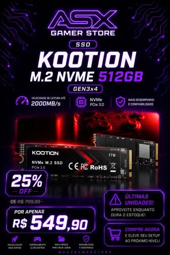 SSD Nvme 512GB KT Gen3x4 NOVO