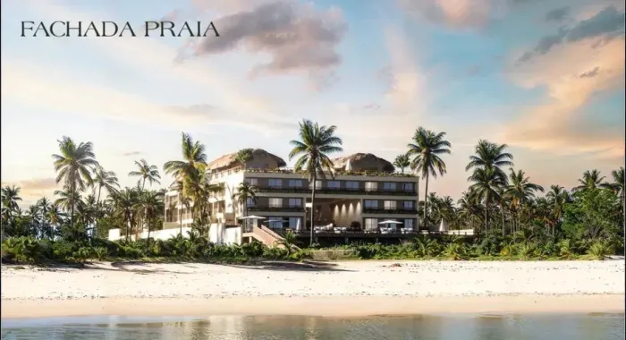 Beira Mar em São Miguel dos Milagres, Studio com 26m², rooftop, vista maravilhosa!!