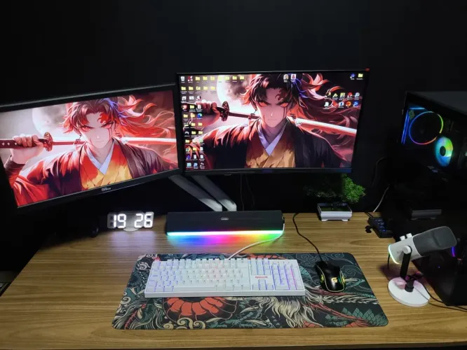 Monitor curvo Mancer Valak Z185 - 1ms 180hz 23.8pol