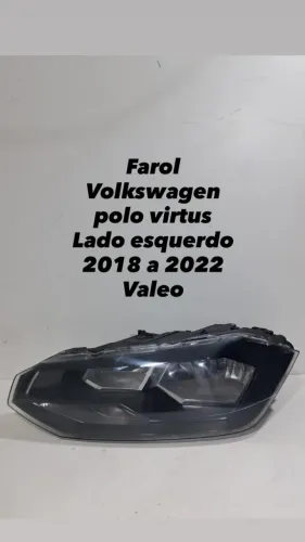 Farol Volkswagen Polo Virtus Lado Esquerdo 2018 2019 2020 2021 2022 Valeo