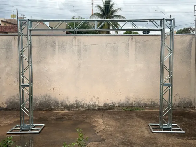 Treliças Kit Trave Box Truss Q25 Aço 2,5x3m - Lourenço - Usadas poucas vezes