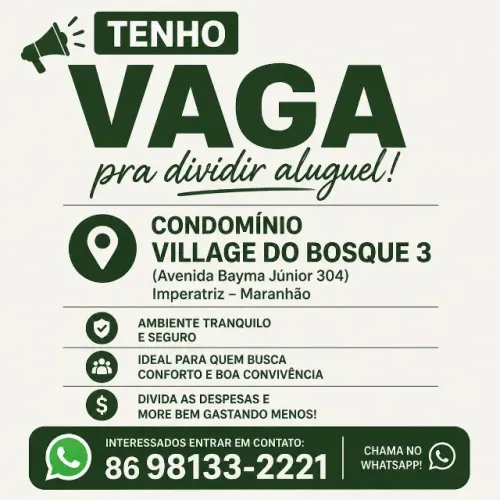 Divido apartamento: Village do bosque 3