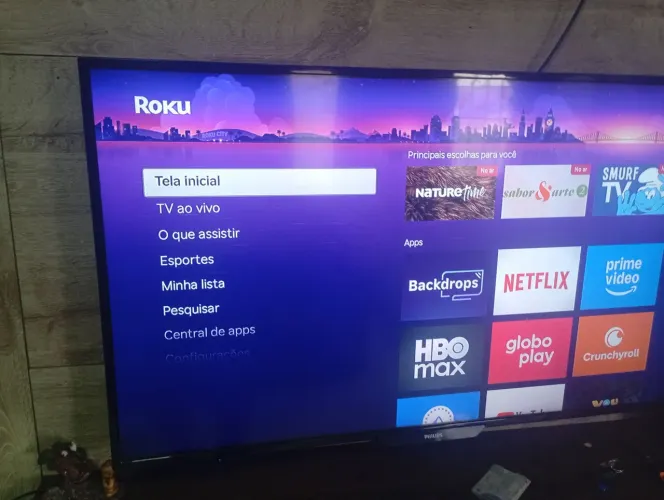 Smartv Philips 43 polegadas roko tv integrada