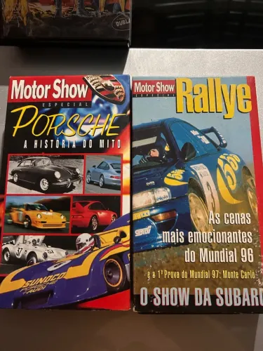 Fitas vhs para colecionadores xmen e porsche