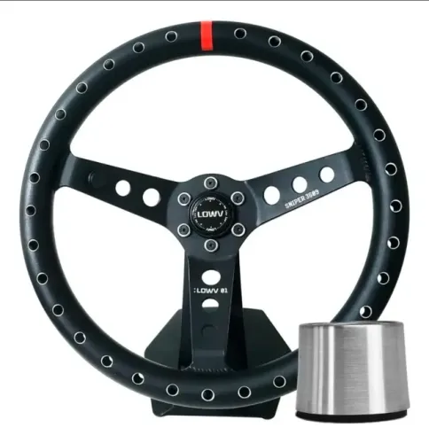 Volante Aliviado Lowv1 Sniper 3609 com Cubo para GOL G4 Arrancada Turbina Weld Precision