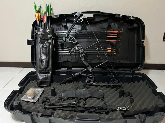 KIT ARCO E FLECHA COMPOSTO ATÉ 55 LIBRAS