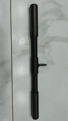 BARRA BICEPS ACADEMIA FERRO COM APOIO EMBORRACHADO