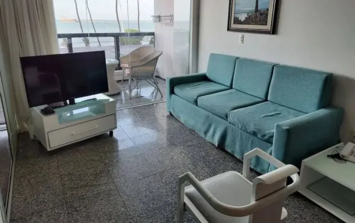 Iracema Residence - Mobiliado - Vista Frete Mar - 1 quarto + 1 vaga - Beira Mar