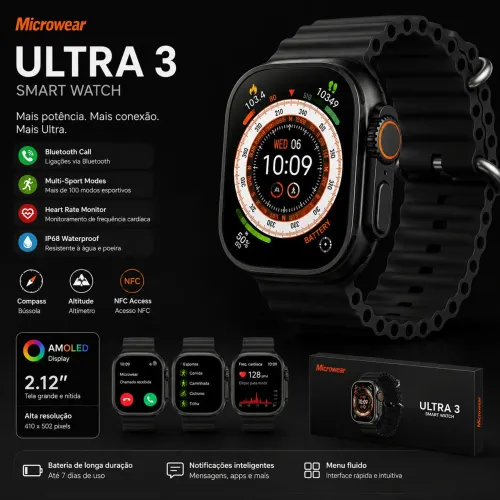 Smartwatch ultra 3 microwear