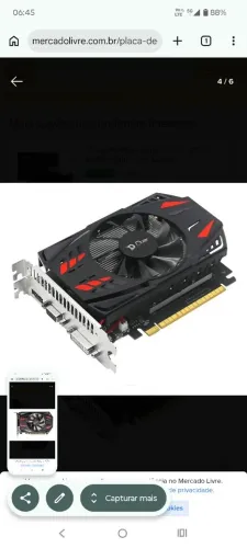 Placa de vídeo GTX750ti 4gb gddr5