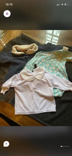 Kit com 3 peças bebê menina p