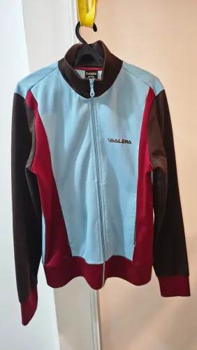 Jaqueta Cavalera track jacket vintage M azul marrom vinho | Estampa FIGA