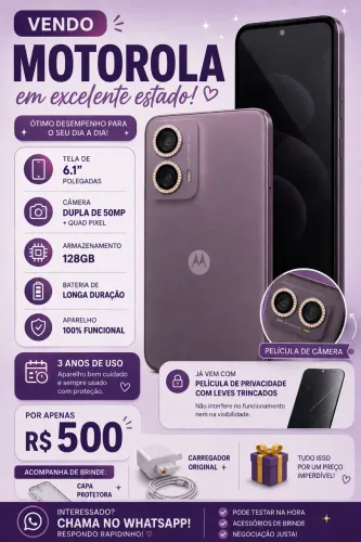 Vende-se celular seminovo moto G24