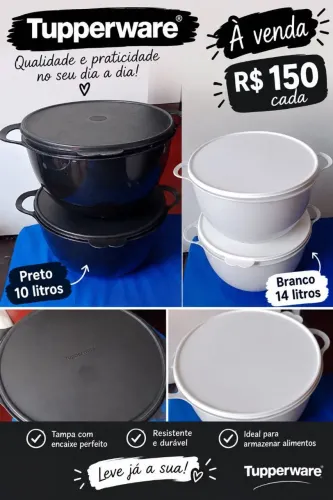 Desapegando deste vasos da Tupperware