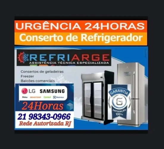 Conserto de geladeira, freezer 24h, Assistência