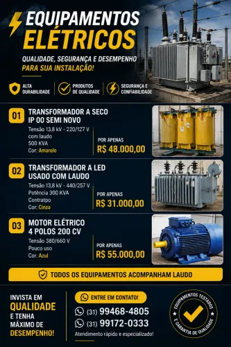 Transformadores e motor elétrico 