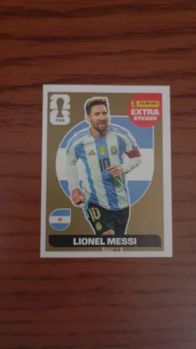 Figurinha legend Messi, ouro.