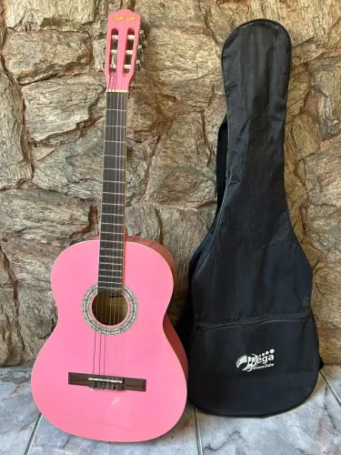 Violão Acústico Serenata Rosa com Capa