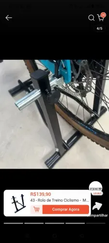 Rolo treino para bike