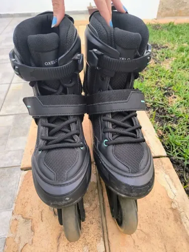 Patins Inline Oxelo + Kit Proteção