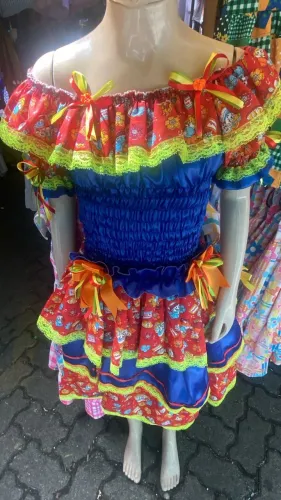 Vestido Junino TAM 10 anos