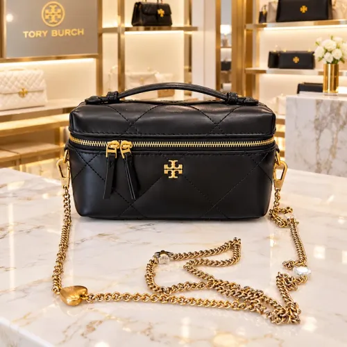Bolsa Tory Burch Kira mini matelassê em couro