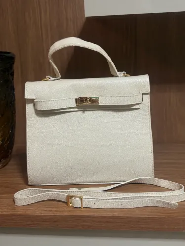 Bolsa 100% couro modelo Hermés