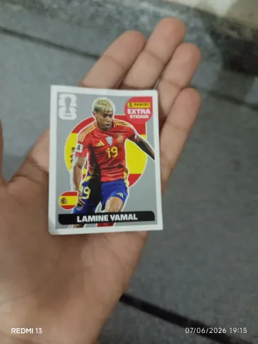 Figurinha prata Lamine YAmal