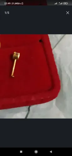 Piercing de nariz ouro 18kpedra zircônia