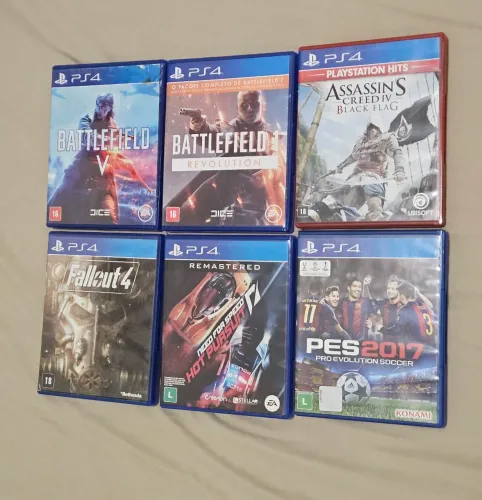 Jogos PS4 PS5 mídia fisica