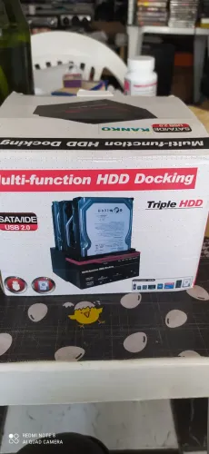 Docking station multi função triple hdd sata