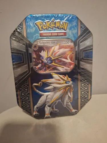 TCG POKÉMON LATA RARÍSSIMA LACRADA - SUN & MOON  2017 (SOLGALEO GX)