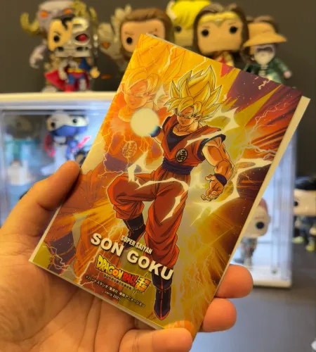 Dragon Ball Metallic Sheet Gum Son Goku Super Saiyan CARD METÁLICO IMPORTADO JAPONÊS