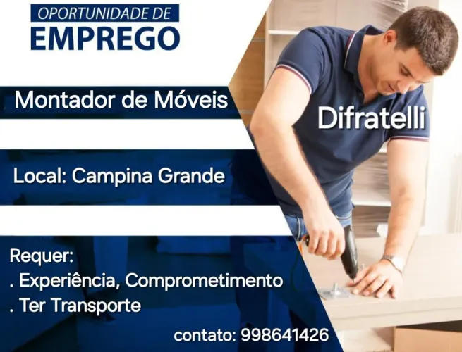 Vaga de Montador de Móveis 