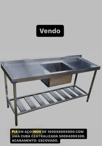 Pia inox industrial