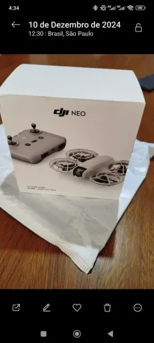 Drone DJI Neo novo pouco uso combo