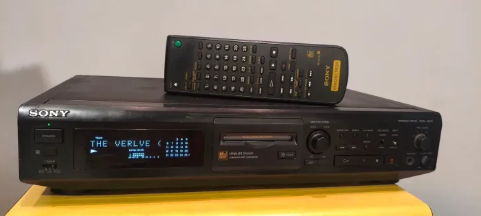 MD Sony com controle remoto Minidisc